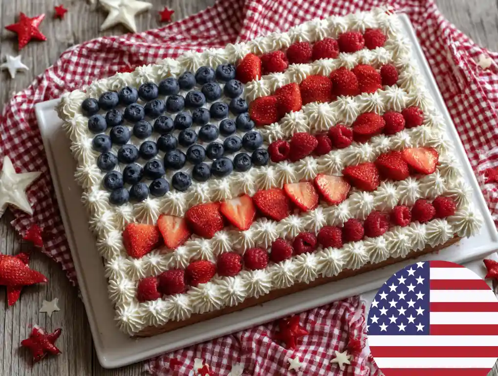 Home 14 Stunning Gluten-Free American Flag Cake Recipe