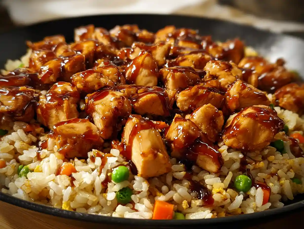 Amazing One-Pan Honey BBQ Chicken Rice