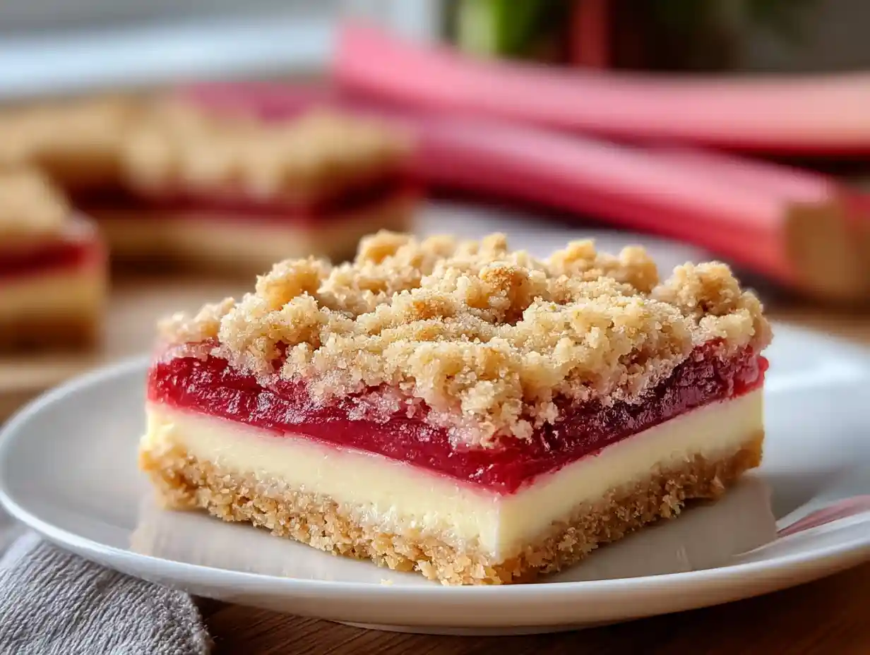 Easy Rhubarb Cream Cheese Bars: A Wonderful Spring Treat