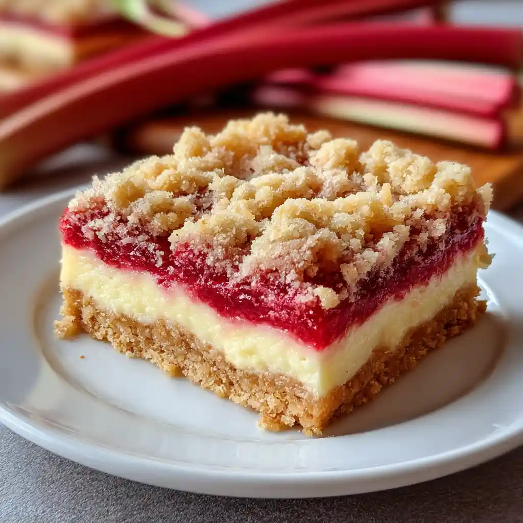 Rhubarb Cream Cheese Bars