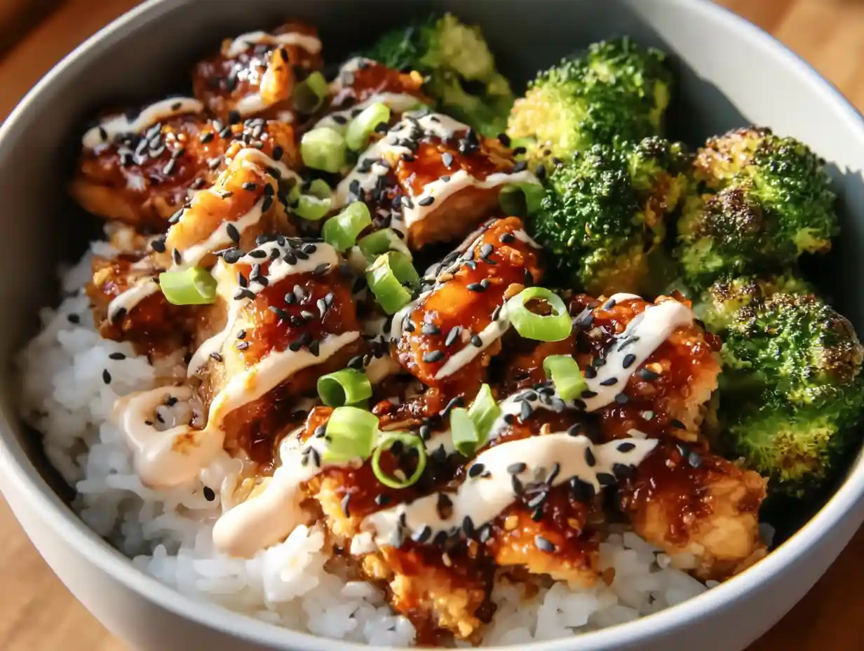 Amazing Sticky Chicken Rice Bowls