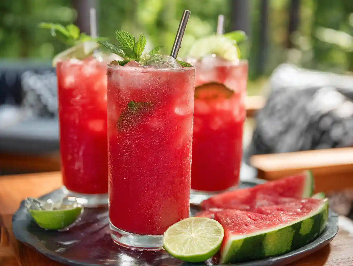 Home 14 Amazing Watermelon Juice with Lime and Mint